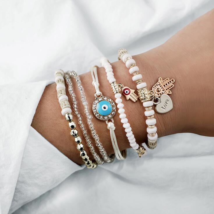 Hamsa-Armbånd-Sæt