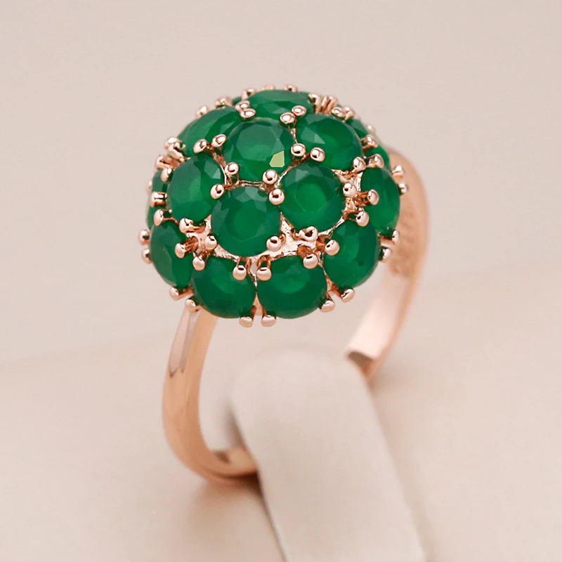 Grøn zirkonia elegant ring