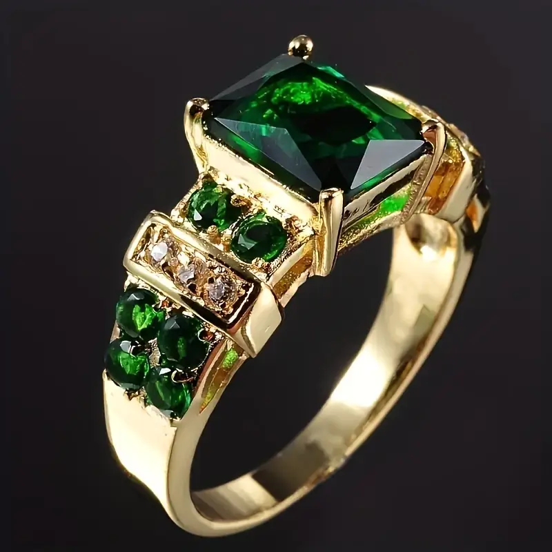 Smaragd-Goldring