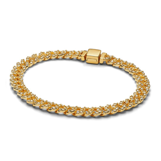 Moissanite cubansk armbånd