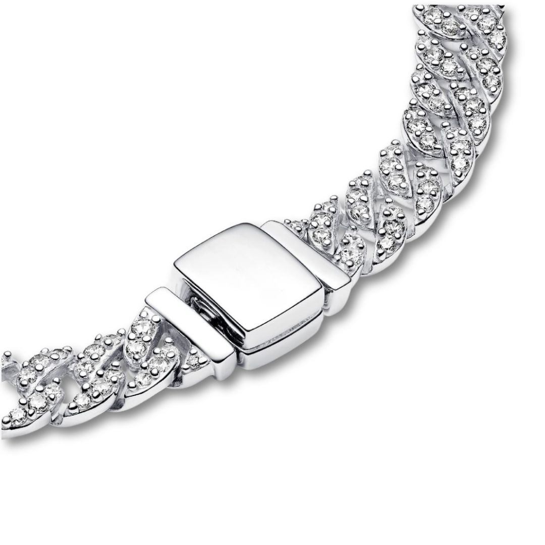 Moissanite cubansk armbånd