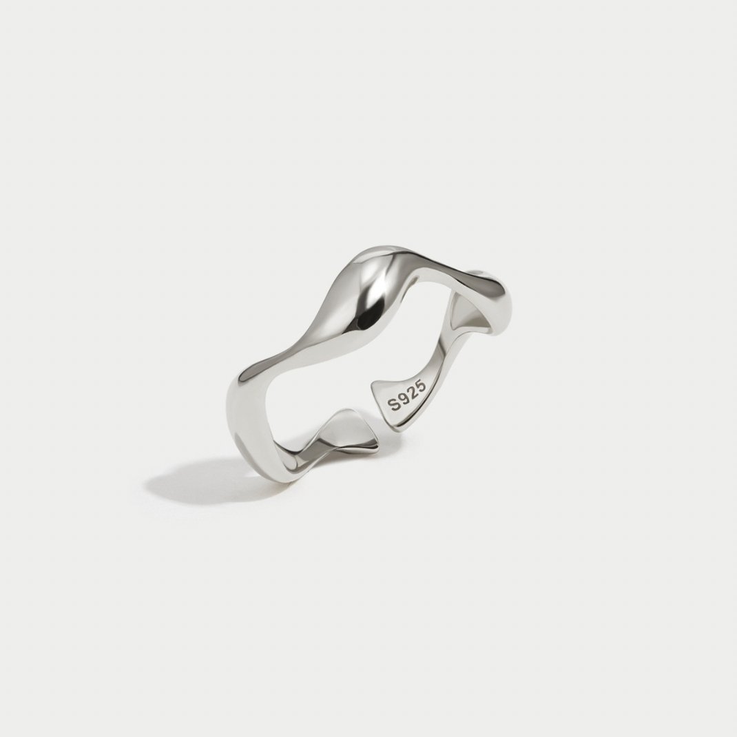 Bølger - Minimalistisk Ring