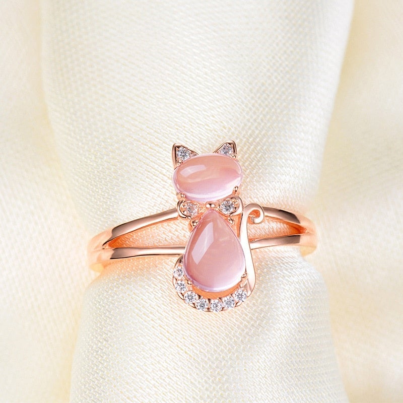 Kattenring i Roséguld