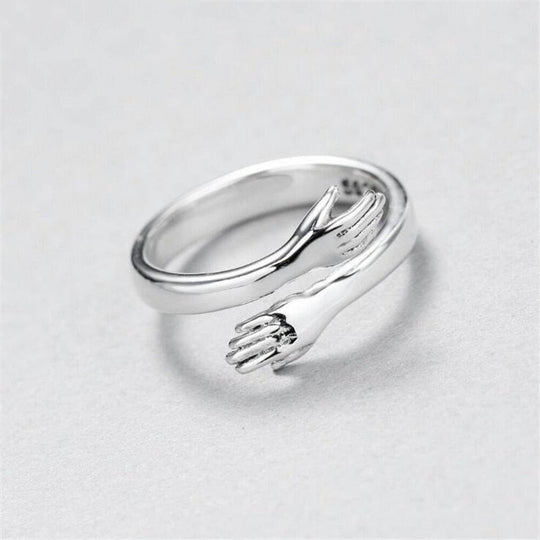 Sølvjusterbar Ring "Omfavnelse"