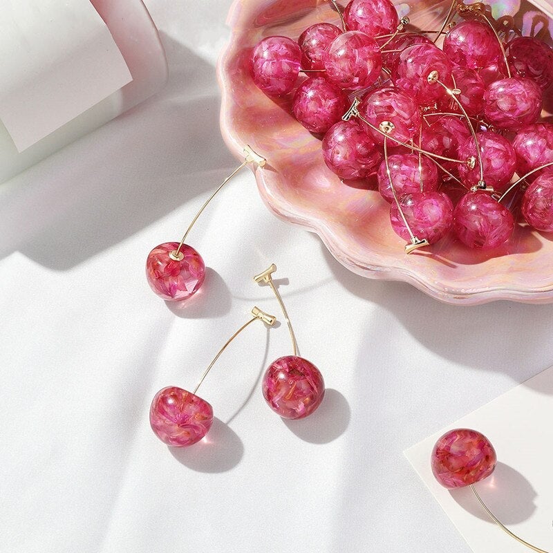„Pink Cherry“ øreringe