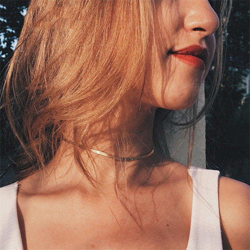 Stella Herringbone kædehalskæde