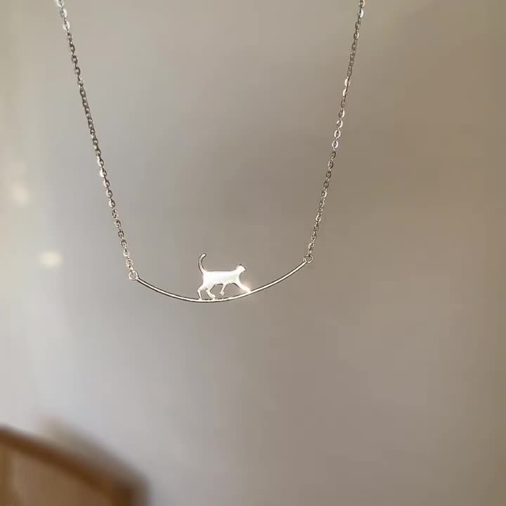 Kletterkatze Halskæde i Sølv