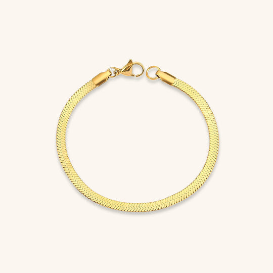 Vida Guld Herringbone armbånd