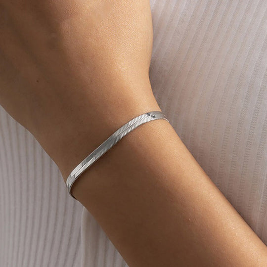 Vida Guld Herringbone armbånd