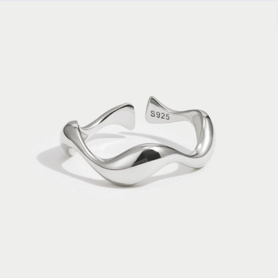 Bølger - Minimalistisk Ring